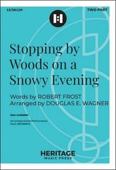 Stopping by Woods on a Snowy Evening Two-Part choral sheet music cover